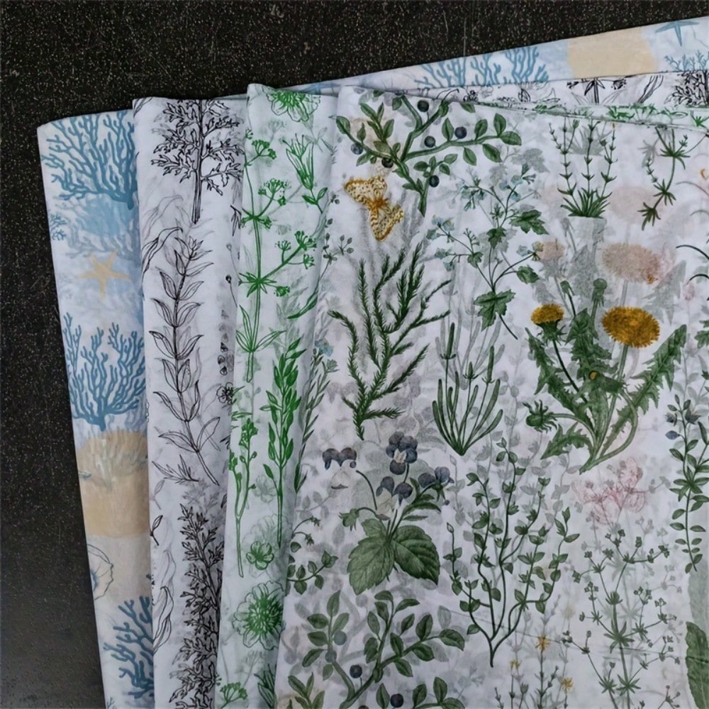 

40 Sheets Flower Gift Wrapping Paper Set Floral Forest Theme Tissue Packaging Paper For Weddings, Birthdays