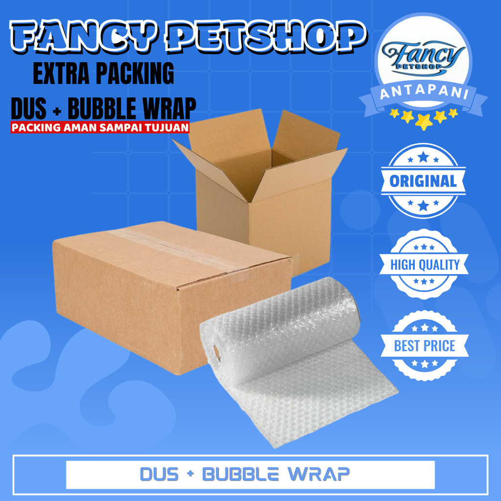 

EXTRA PACKING ( DUS + BUBBLE WRAP ) UNTUK MEMINIMALISIR KERUSAKAN