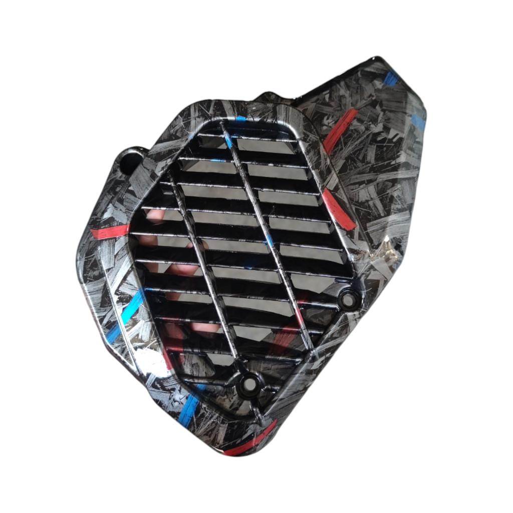 Forged merah biru Cover Radiiator PCX150 AES VARIASI 27