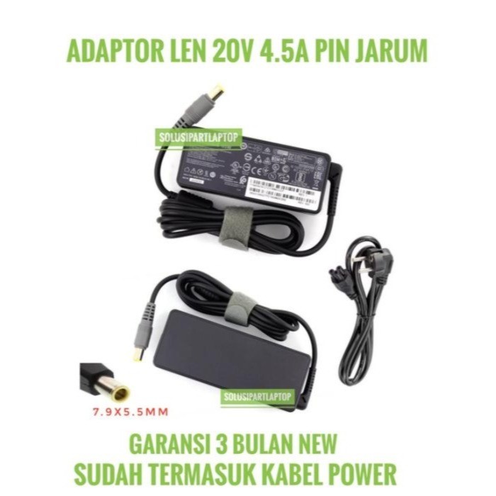 Charger 20v 4.5A Laptop 90W T500 T510 T510i T520 T520i T530 T60 T60p T61 E420 E425 E420S E430 E520