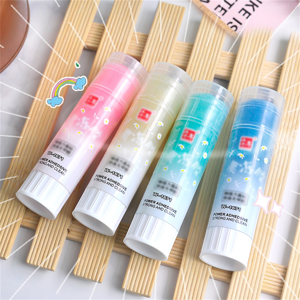 

3/6/12pcs transparent jelly stick with stronger safety and stickiness, suitable for handmade use in school office stationery