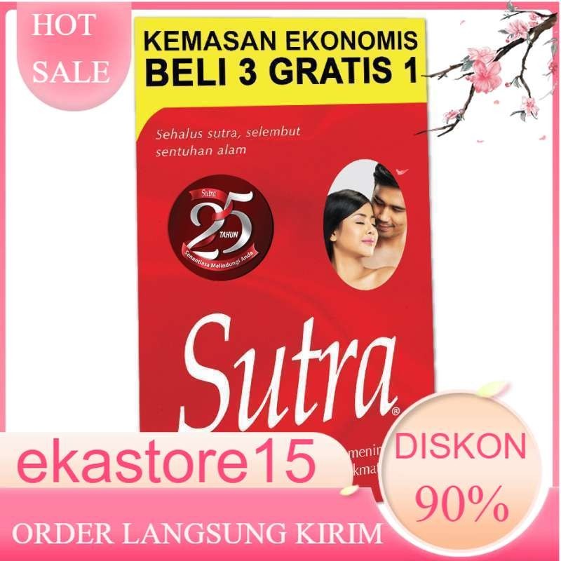 

PROMO MERDEKA !!! Kondom Tipis Sutra Kondom Original Sutra merah 3 Free 1 Pcs mornormart