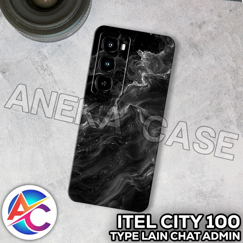 [RC25] Softase ITEL CITY 100 - [Motif MARBLE] - Case Hp ITEL CITY 100 - SILIKON - CASE ITEL CITY 100