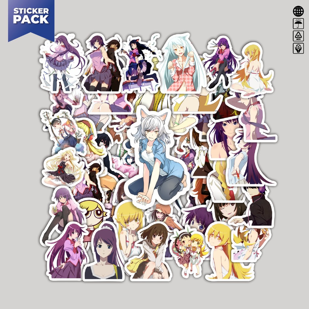 

[100PCS]Stiker Pack Stiker Game Series Monogatari Karakter Mix 3 Aesthetic Vinyl Anti Air Dekorasi Sticker Laptop Buku Journal Koper Helm Casing HP Gitar Helm Skateboard