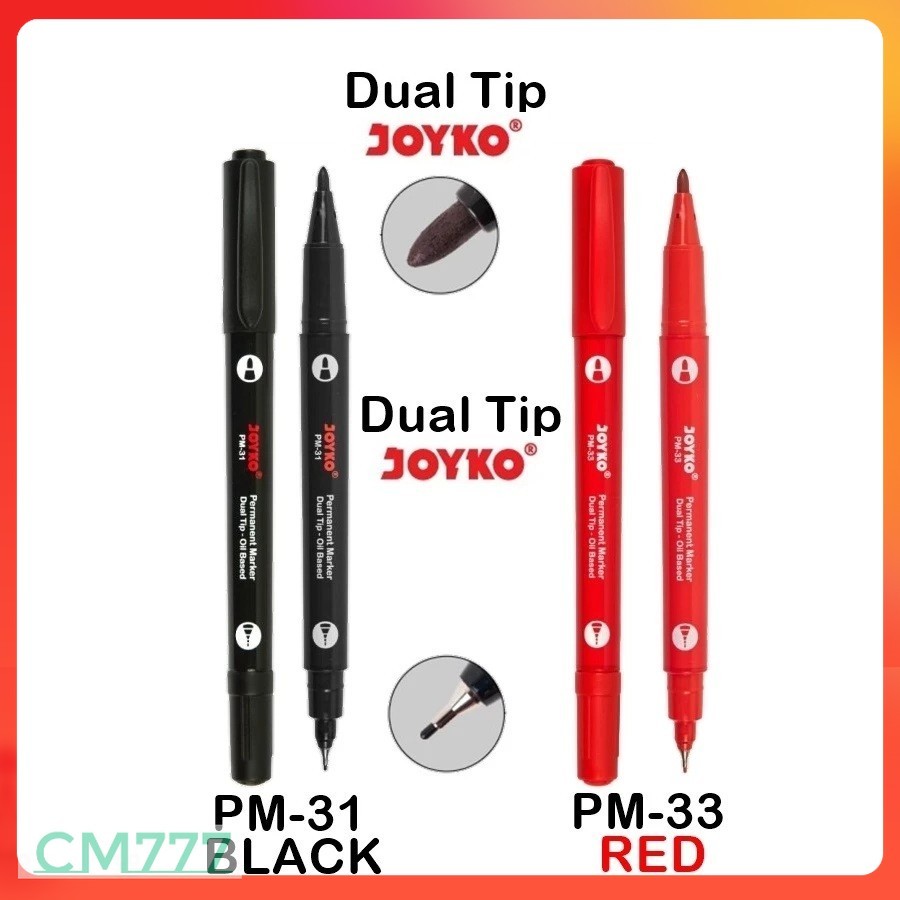 

Spidol Joyko Permanen Dual Tip 2in1