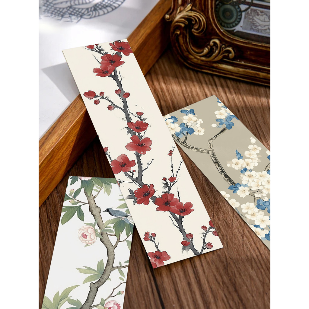 

30pcs Flower Bookmarks Plants Flower decorations Reading pages Book Marks Creative gifts Student stationery supplies