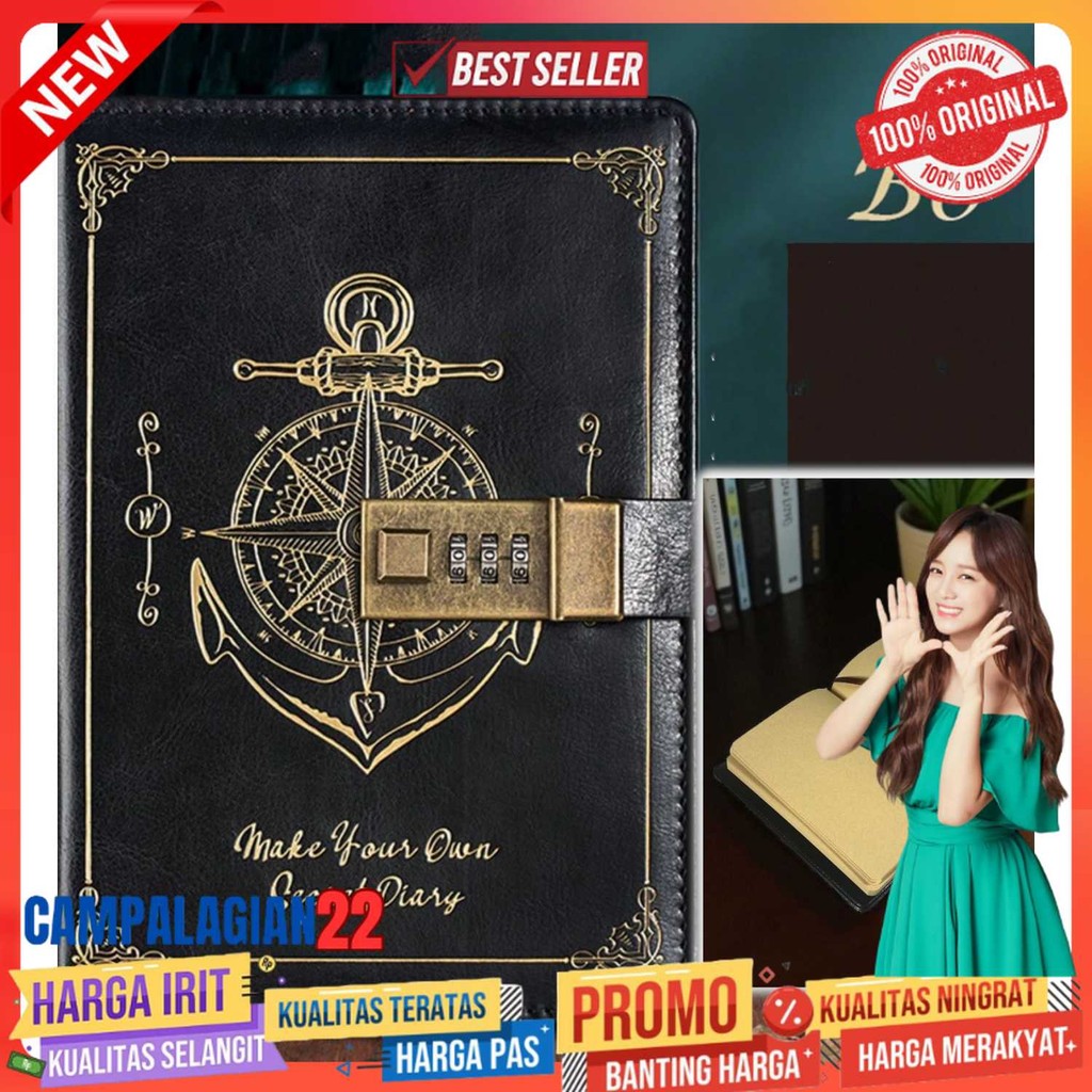 

Pirates Buku Jurnal Leather Vintage B6 200 Halaman Grid with Lock - INU148