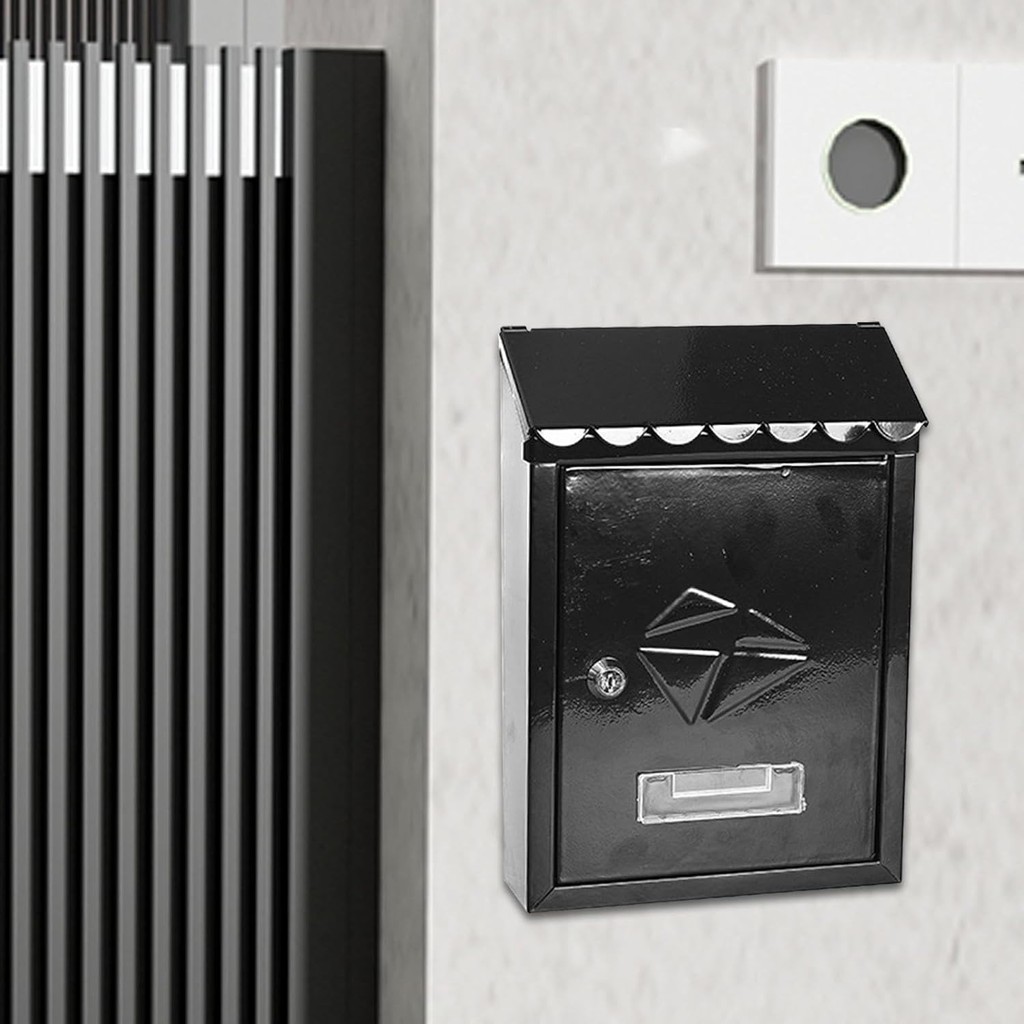 

JUNLANG Kotak Surat Pos Metal Mailbox Wall Mounted 21.3x7.2x29.8cm - CT-30