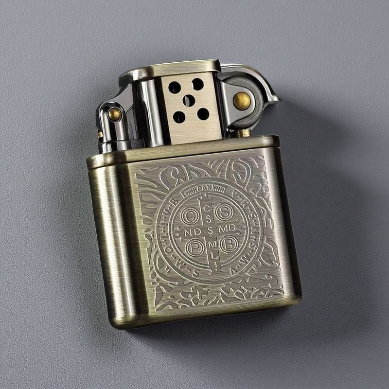 ZORRO Kerosene Lighter 506 Model Constantine Brass Material Retro Grinding Wheel Lighter Cigarette A