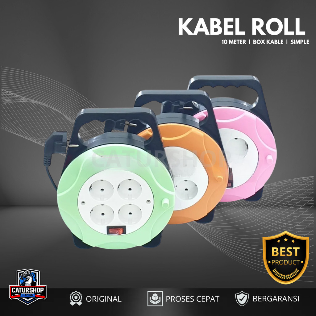 KABEL ROLL LISTRIK 4LB 10M / STOP KONTAK OLOR / ROLL KABEL SAMBUNGAN COLOKAN LISTRIK / TERMINAL COLO