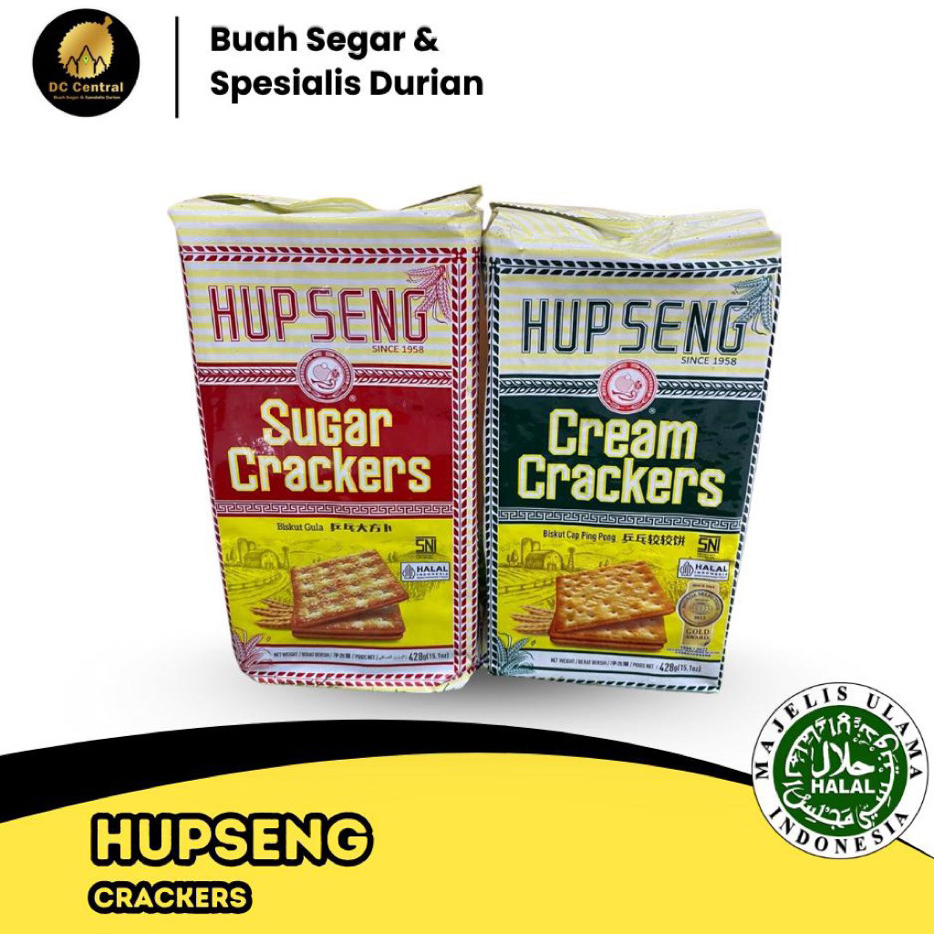 

HUPSENG Cream Crackers / HUPSENG Sugar Crackers 125g