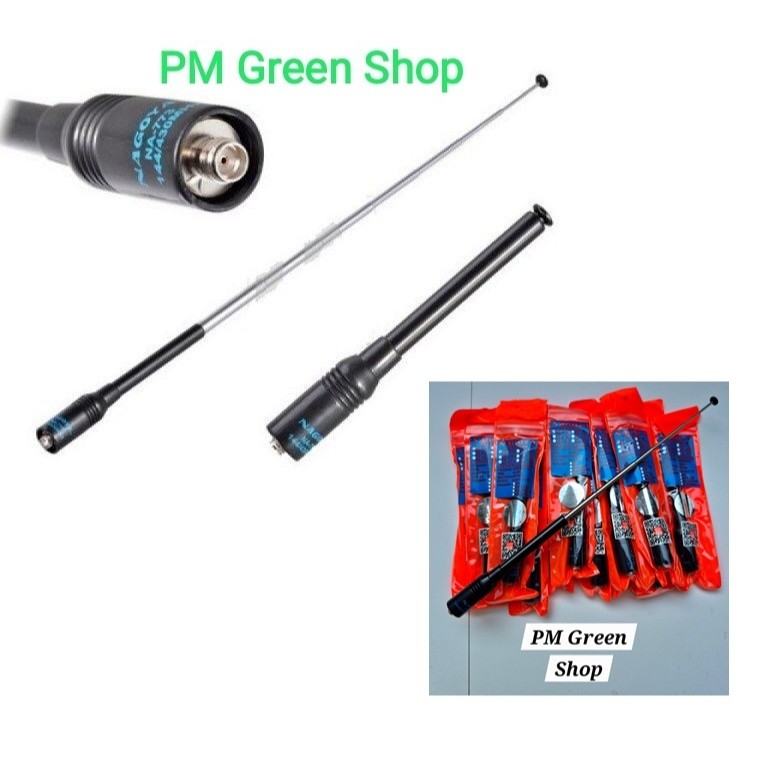 Antena ht motorola gt12 gt10 gp328 plus gp338 plus gp888 plus gp360 jarak jauh bisa ditarik