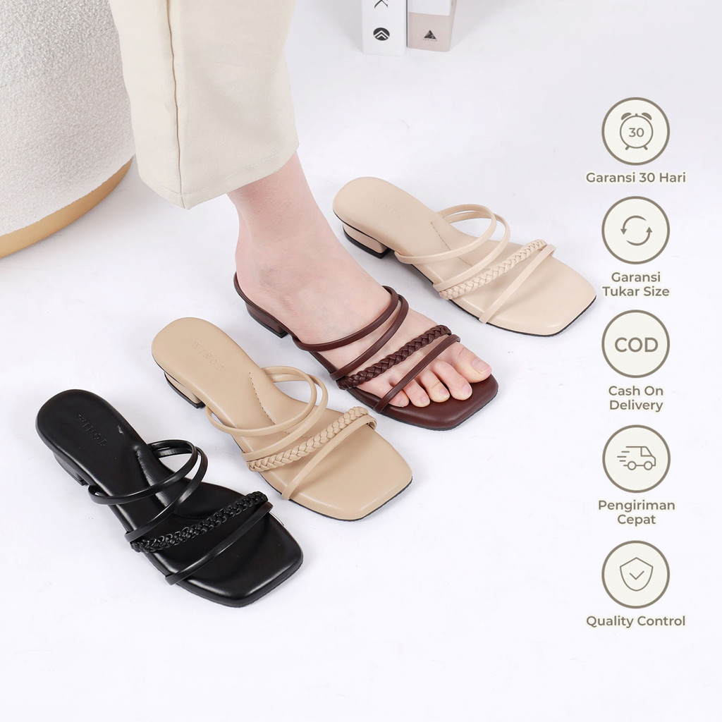 Winod Kirana Sandal Heels Wanita Korean Style