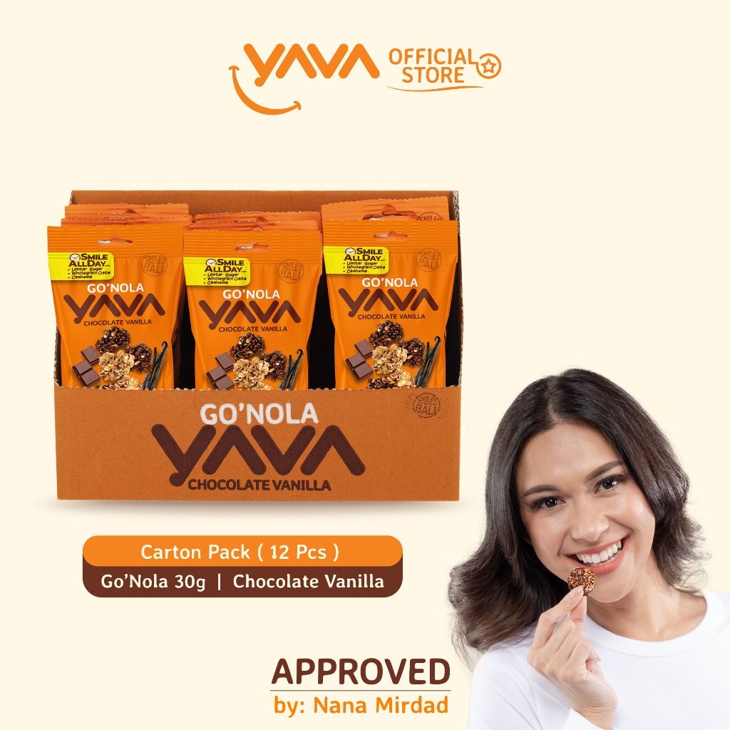 

YAVA Carton Pack Go'Nola Chocolate Vanilla ( 12 x 30g )