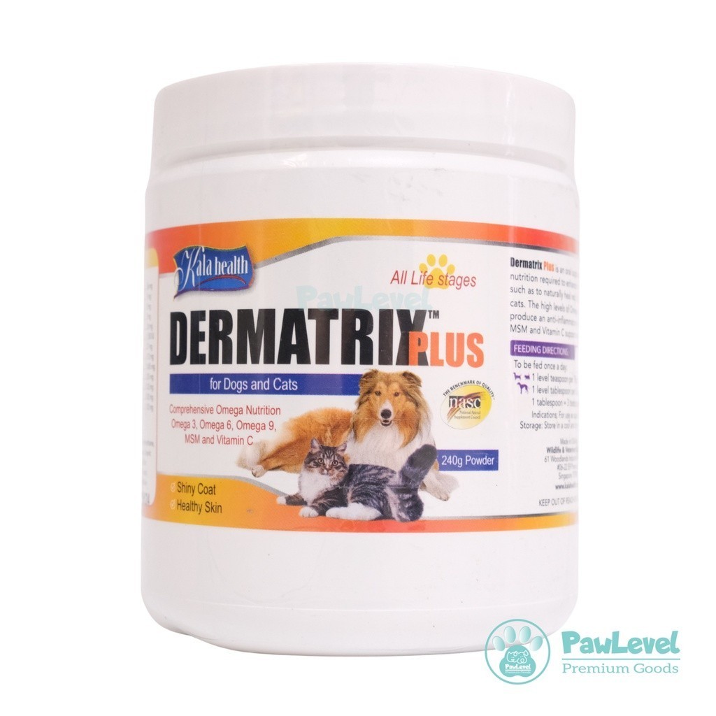 Dermatrix Plus - Skin and Coat Supplement - Vitamin Bulu Kulit Anjing Kala Health Dogs & Cats