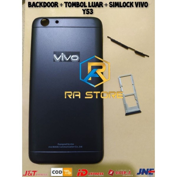 Backdoor + Simlock Vivo Y53 1606 Backcover Tutupan  Casing Belakang