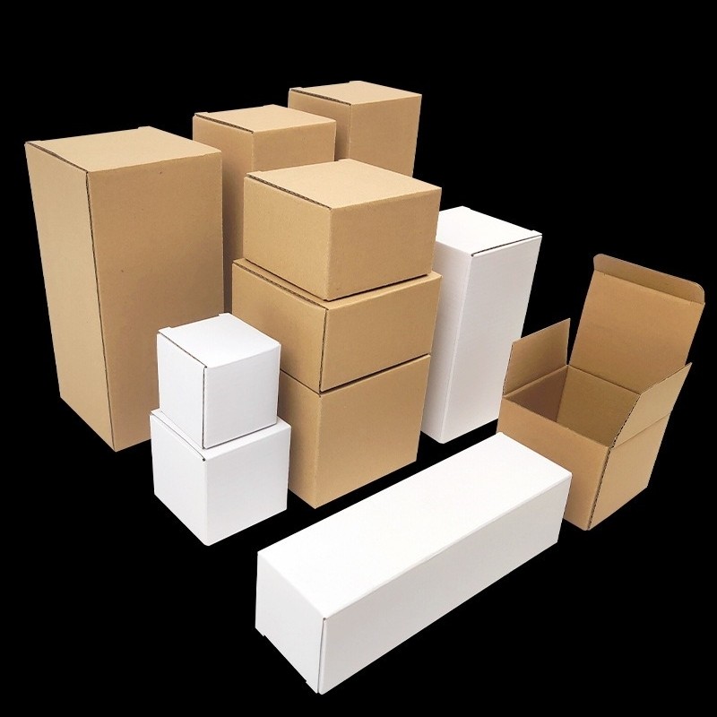 

10pcs White/brown Gift Box Three-layer Corrugated Packaging Transportation Carton Handmade Soap Gift Wrapping Box