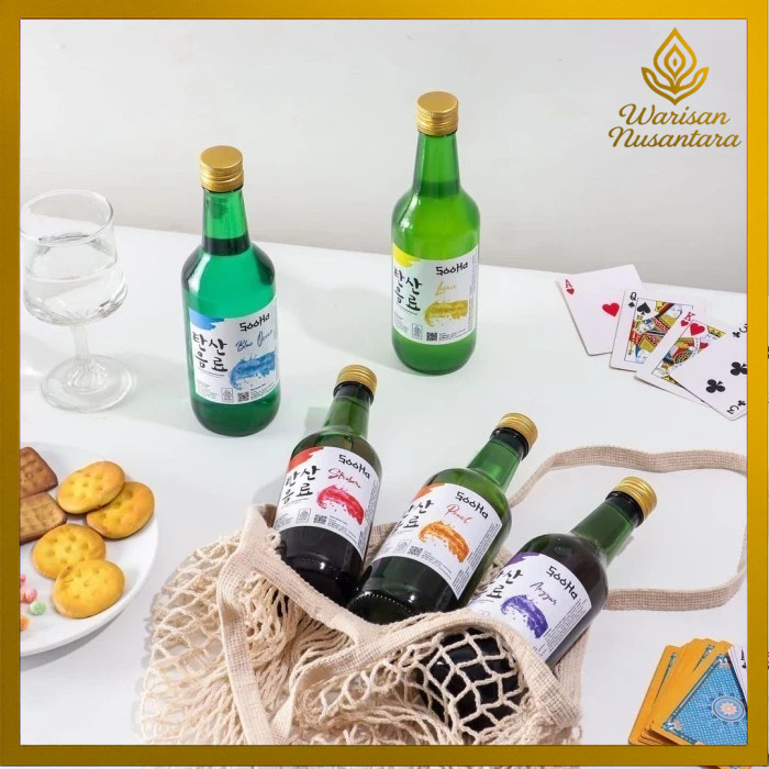 

Soju Non Alkohol Sooha Minuman Korea Halal Sparkling Water