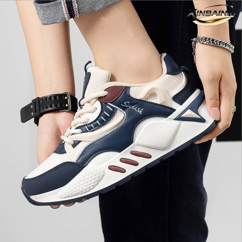 BEST DEALS XINBAINIU SEPATU SNEAKERS SPORT PRIA ANTI LICIN RUNNING TINGGI 5/10CM