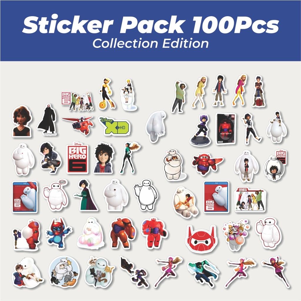 

Hot Stiker Disney Series Big Hero 6 Karakter Mix 2 Lucu Anti Air Stikers Berperekat Waterproof Sticker Decal Buat Motor Helm Buku Journal Koper Casing HP Laptop Botol Minum