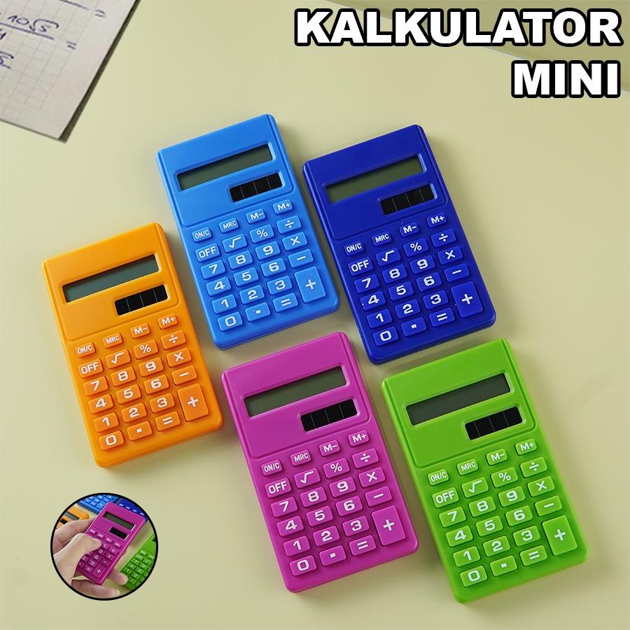 

Kalkulator Mini 8 Digit Warna Cerah Lucu Tenaga Surya Portabel untuk Sekolah & Kantor CA-0914