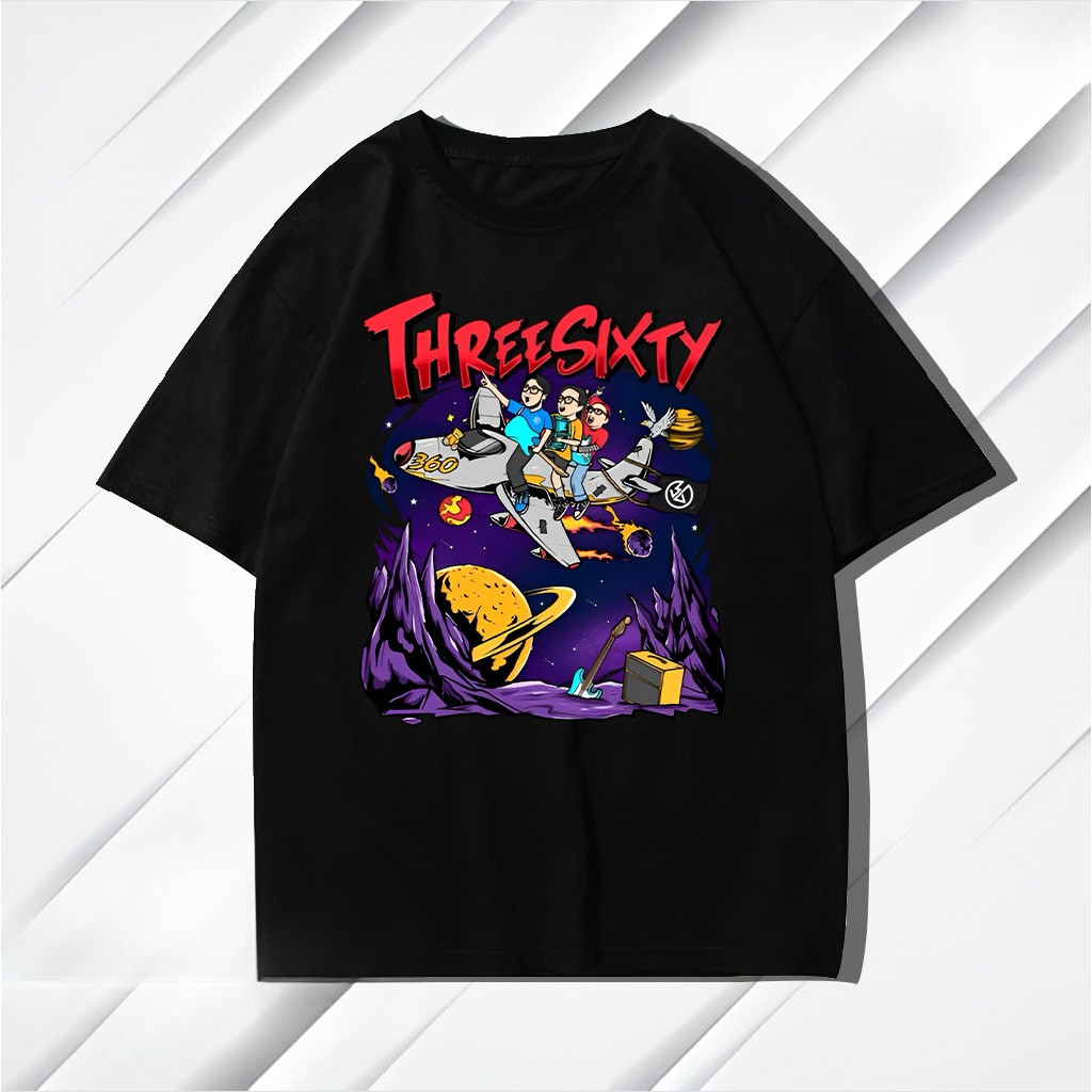 KAOS THREESIXTY KAOS THREESIXTY SKATEPUNK KAOS BAND COCOK UNTUK PRIA DAN WANITA COD