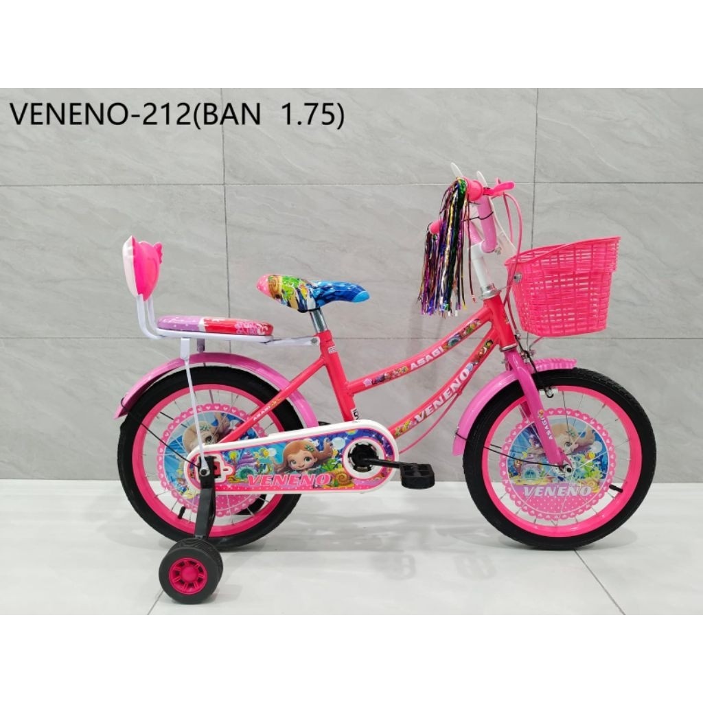 Sepeda mini anak perempuan  12" inch  2 sd 5 tahun