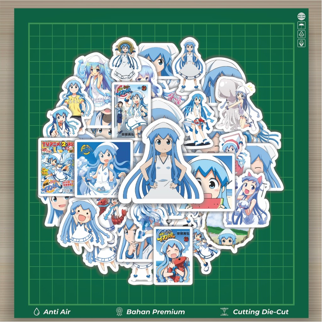 

HOT 50 PCS STIKER Stiker Anime Series Squid Girls Karakter Mix Stiker Fashion Cars Decal Dingin Kartu Album Custom Vinyl Anti Air- Sticker Aesthetic Buku Journal Koper Casing HP Tablet Laptop Helm Motor Botol Minum