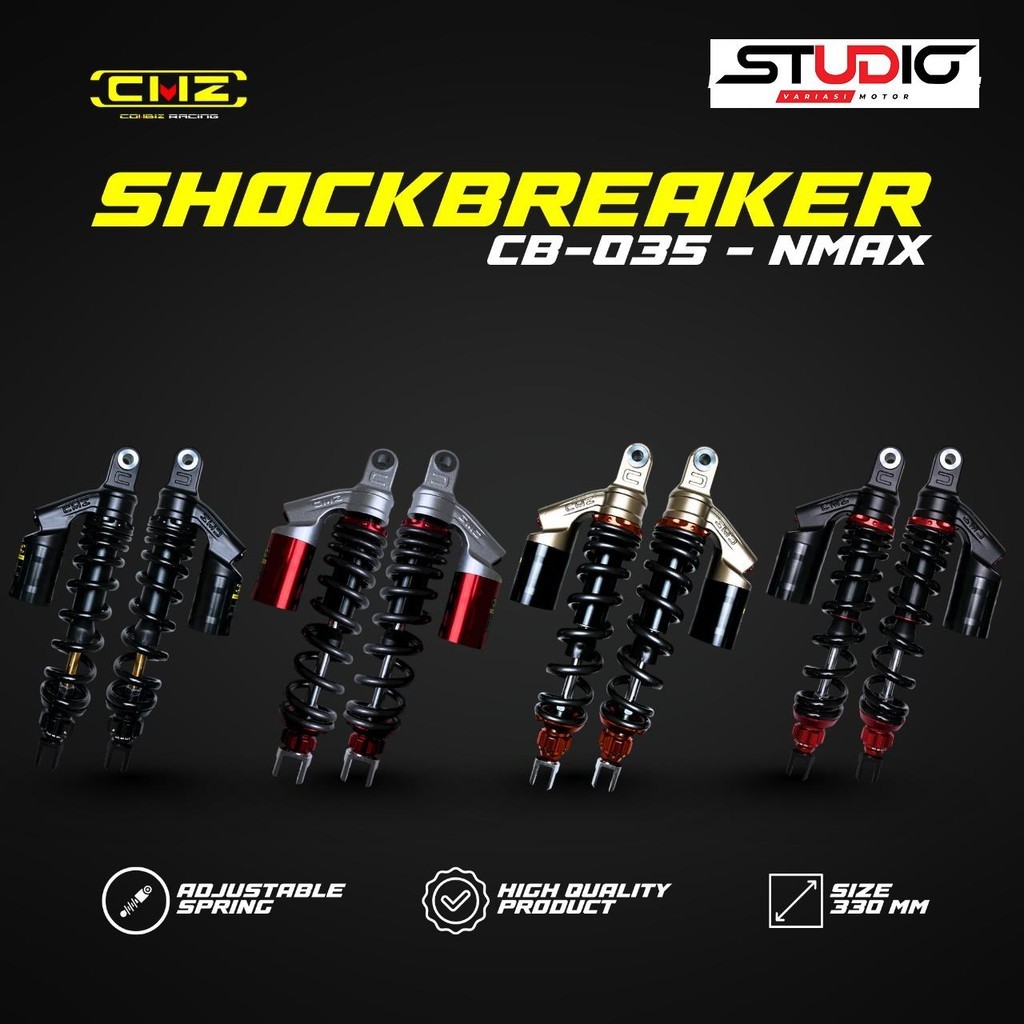 CMZ CB-035 BOY - Shockbreker Skok Shock Tabung Atas Double Click Matic 280 320 340 Mm Nmax Pcx Aerox