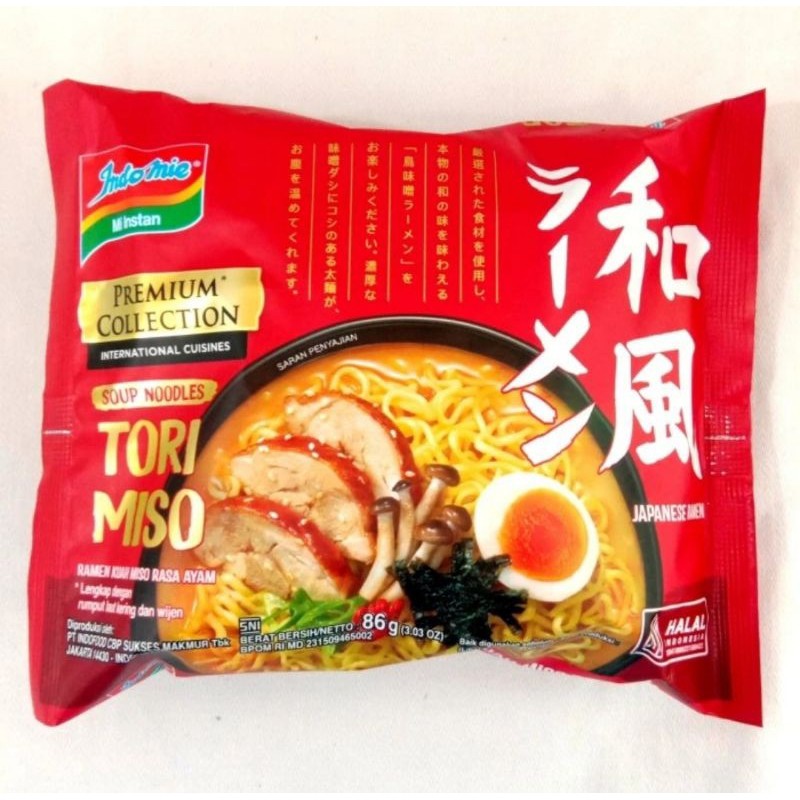 

5 bks mie ramen japanese premium ( Torikara - torimiso )