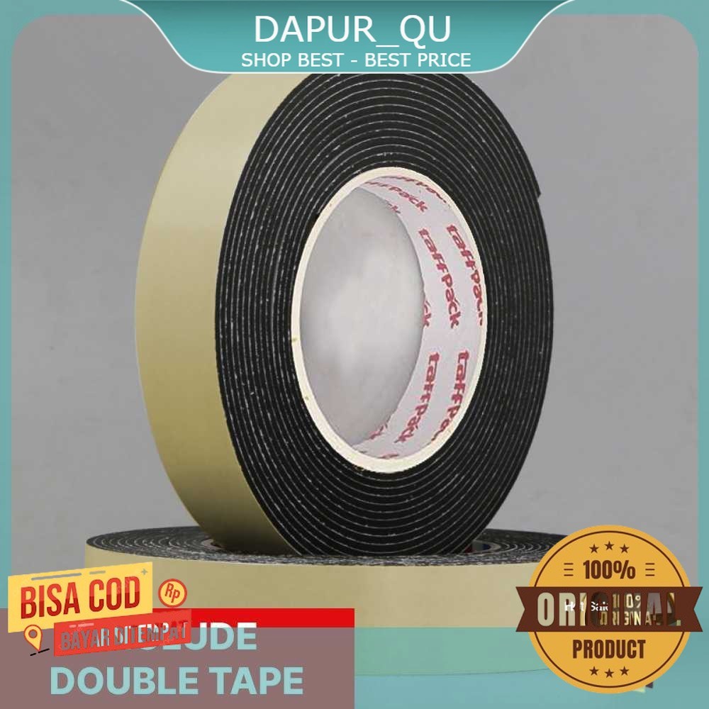 

DAPUR_QU TaffPACK Lis Strip Pintu Door Noise Insulation Sealing Tape 5Mx3cm - B35