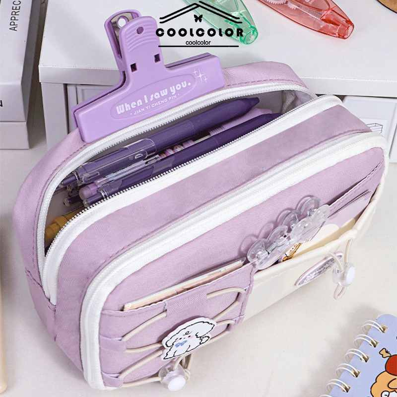 

COD❤️ Kotak Pensil Serut Multi-layer Kotak Alat Tulis Sederhana Kotak Pensil Kapasitas Besar Fresh-Cl