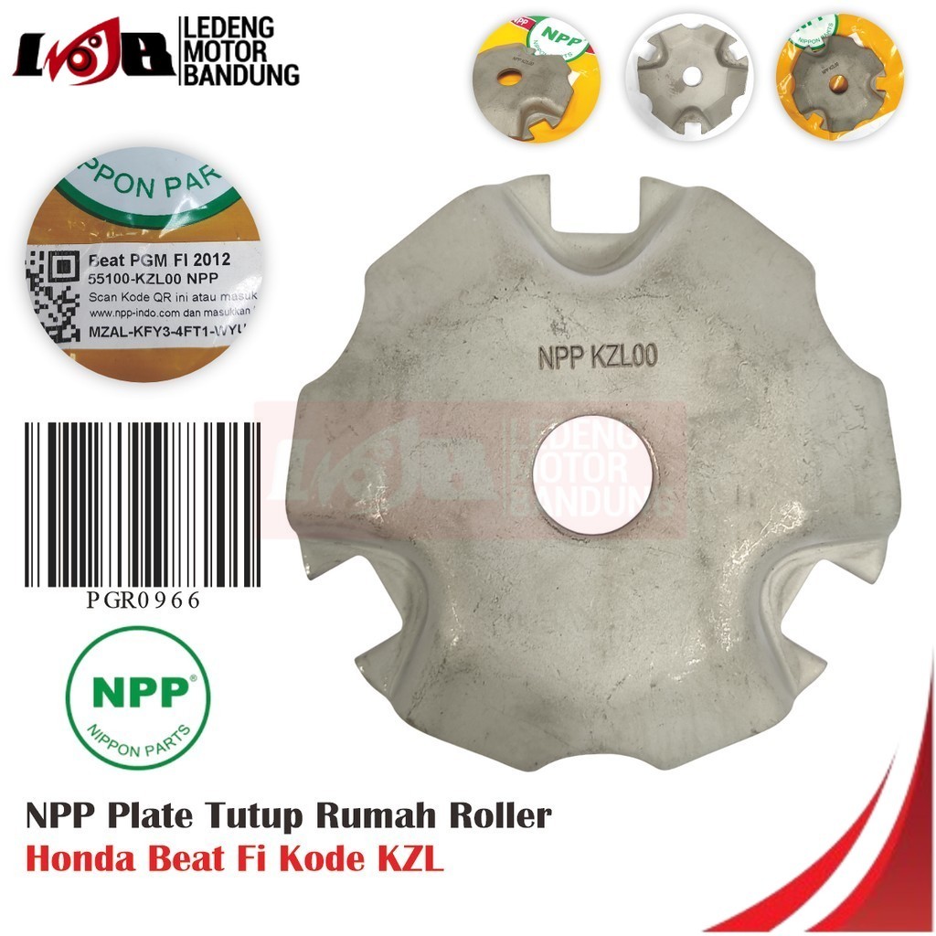 NPP Tutup Rumah Roller Honda Beat FI Scoopy Vario Injeksi KZL Plate Motor Matic Genuine