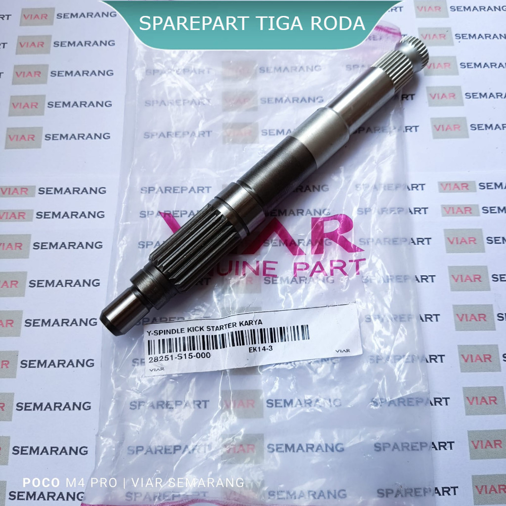 Tiga Roda As Kick stater viar cross x 150 , as selah karya 150 oil coler, tossa hercules spindel kic