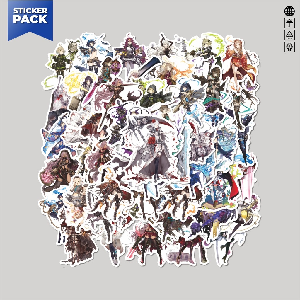 

[100PCS]Stiker Pack Stiker Game Sinoalice | Sticker TUMBLR | Stiker LAPTOP KOPER HELM