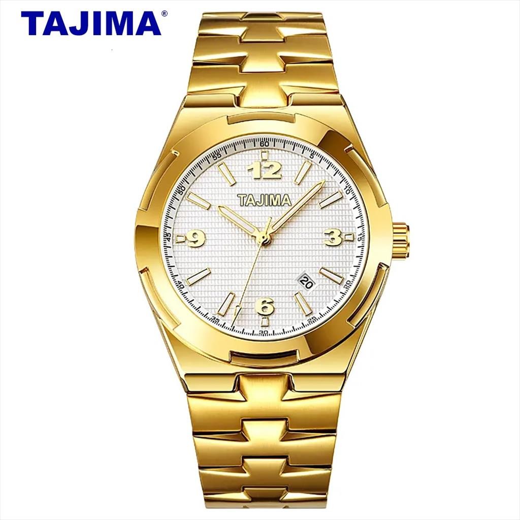 Jam Tangan Pria Analog Date Tajima 1810 Stainless Steel Original