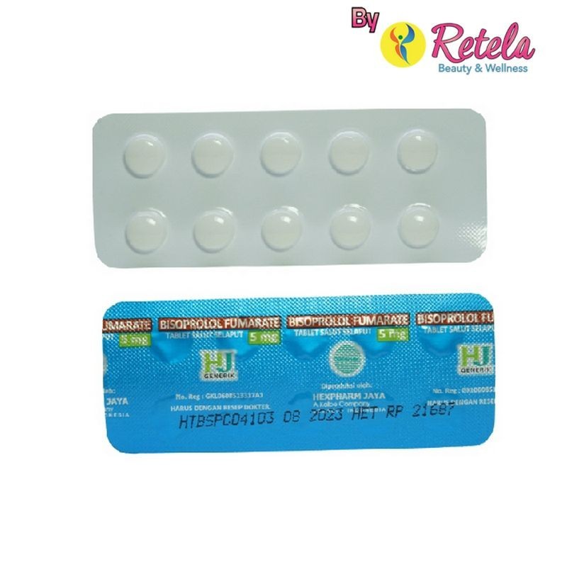 BISOPROLOL 5MG 1 BLISTER 10 TABLET (HJ)