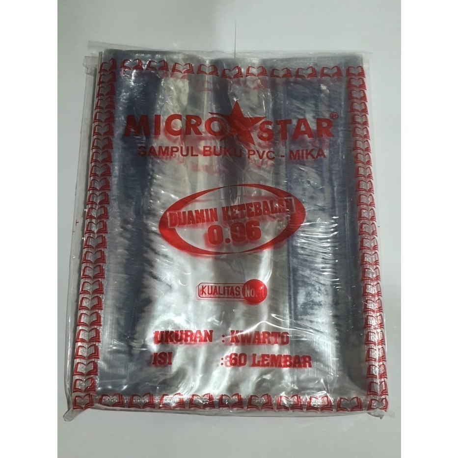 

[PACK] Sampul Buku Tulis Plastik OPP Lem Ukuran Kwarto MURAH RJ4