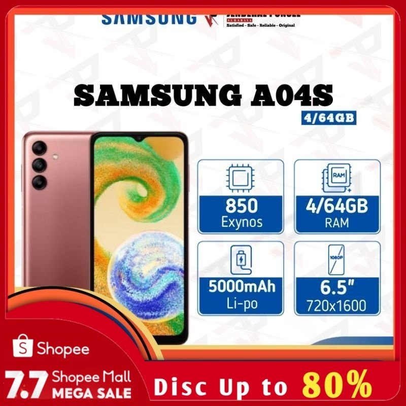 SAMSUNG A04S 4/64 Garansi Resmi SAMSUNG INDONESIA BEST SELLER Termurah Terbaru