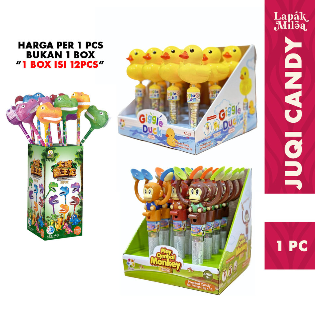 

[1PCS] JUQI CANDY TOYS 8gr Aneka Bentuk Mainan Permen Lucu