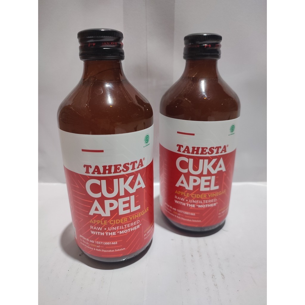 Cuka Apel Asli TAHESTA apple cider vinegar 320 ml FREE BUBBLE WARP