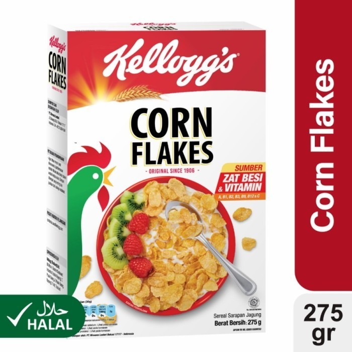 

Kellogg's Corn Flakes / Sereal Sarapan Jagung Renyah 275 Gr