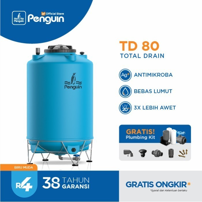 TANDON PENGUIN TD 80 + KAKI + PLUMBING KIT