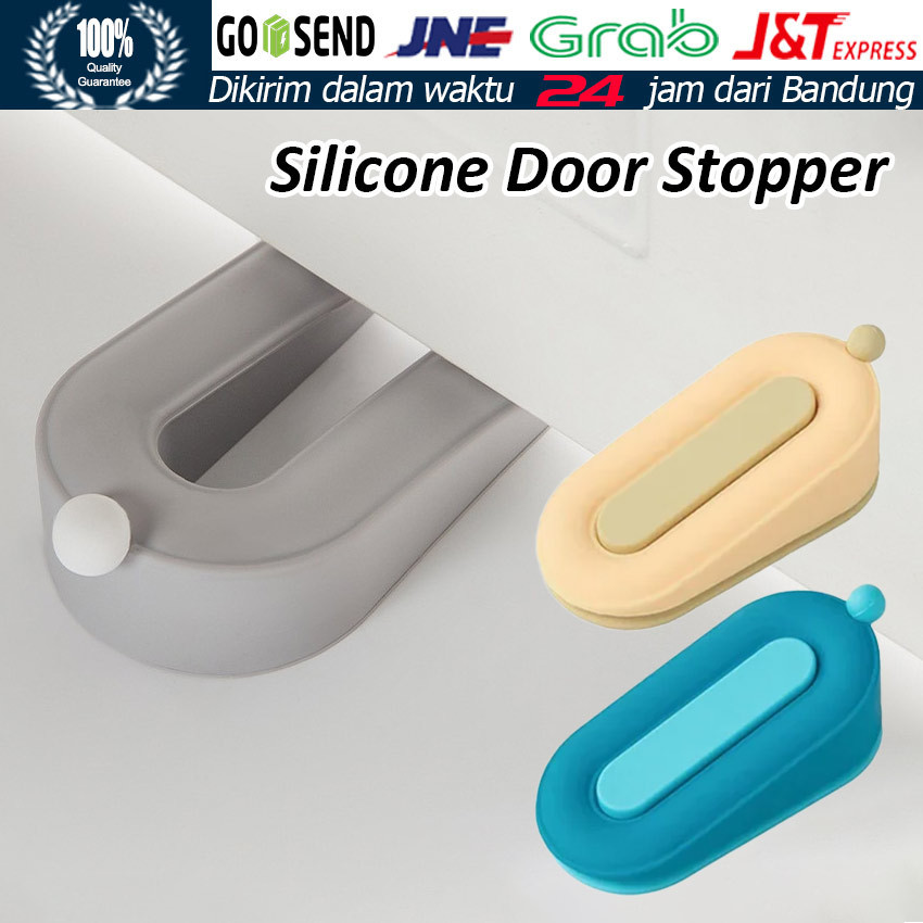 Penahan Pintu Silikon / Door Stopper Rumah Kamar Mandi Penahan Pintu / Ganjalan Pintu Rumah / Pengga
