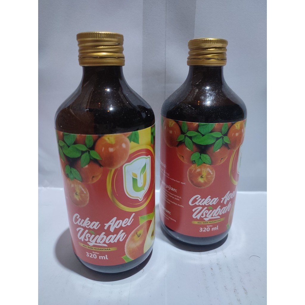 Cuka Apel Batu Usybah 320 ml Apple Cider Vinegar FREE BUBBLE WARP
