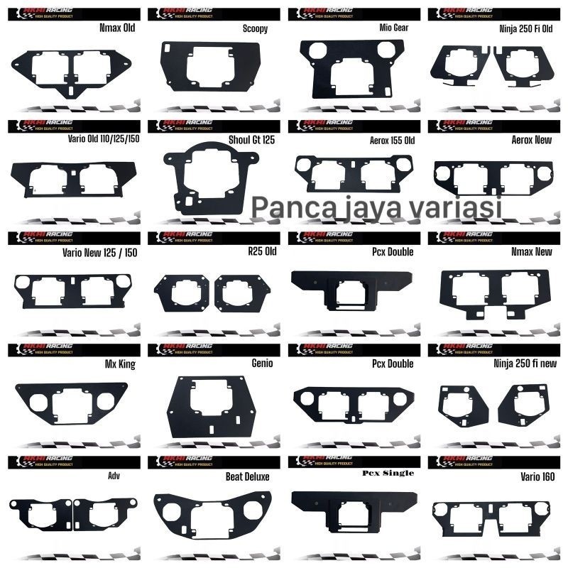 Bracket Breket Dudukan Lampu Projie Biled 2,5 inch HID Vario 160 Vario 125/150 New Vario 160 New bea