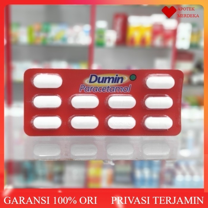 dumin paracetamol strip 10 tablet / obat demam
