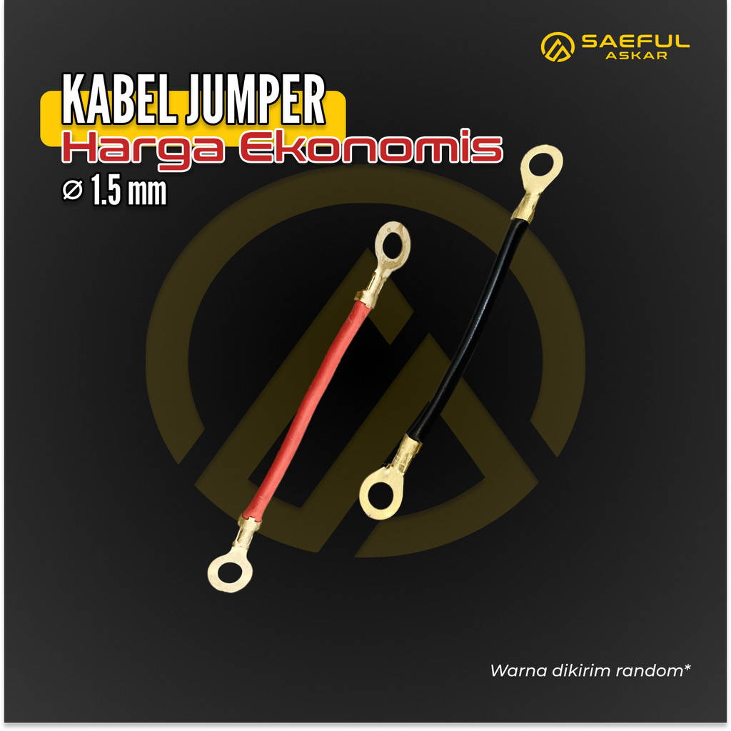 Kabel Terminal Jumper Aki Ekonomis Sepeda Listrik Motor Listrik