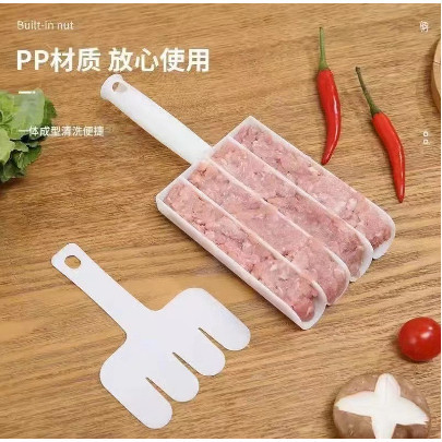 Alat Cetak Bakso Model 4 Baris / Cetakan Daging Alat Pembuat Bakso Anti Lengket ksg