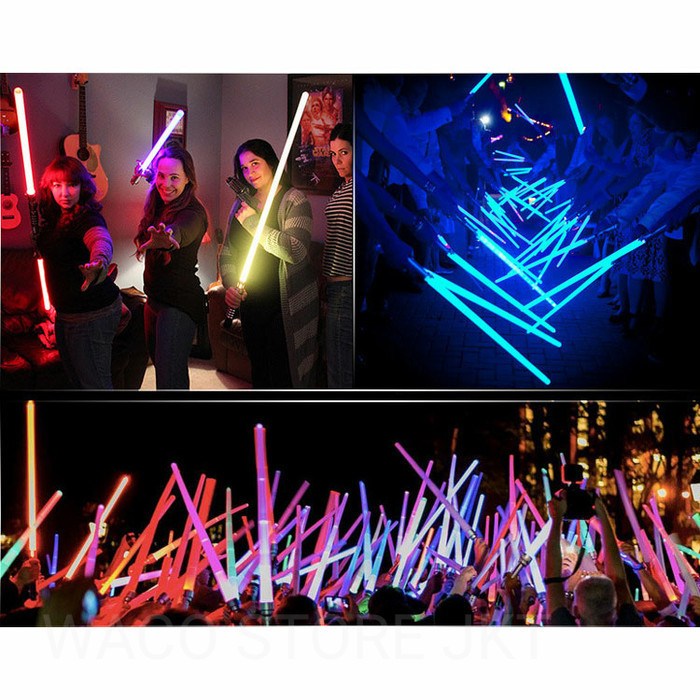 [BEST]Promo- Pedang Mainan Double Bladed Lightsaber StarWars Suara Panjang Warna